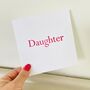 Daughter Handmade Birthday Card, thumbnail 1 of 3