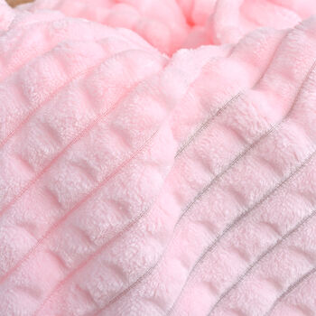Personalised Pink Embossed Baby Blanket, 9 of 9