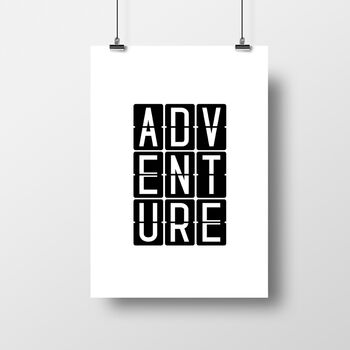 'Adventure' Travel Print, 2 of 2