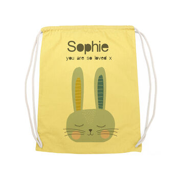 Personalised Kid's Rabbit Pe Kit Bag, 10 of 12