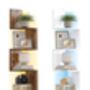 LED Corner Shelf Floating Bookshelf Unit, thumbnail 7 of 7