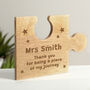 Personalised Wooden Teacher Gift, thumbnail 1 of 5