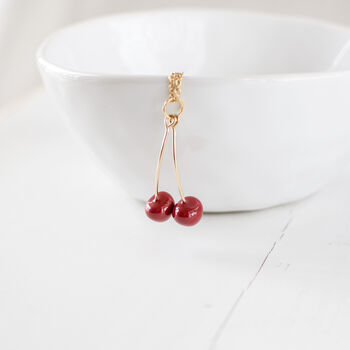 Red Cherry Necklace, 4 of 7