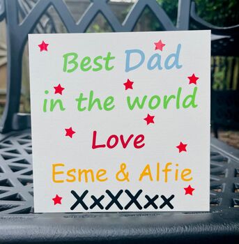 Personalised Fathers Day Card For Dad Or Daddy Etc, 2 of 2