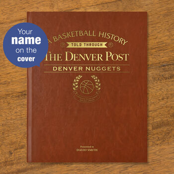 Denver Nuggets Personalised Nba Basketball Gift Newspaper Book, 2 of 12