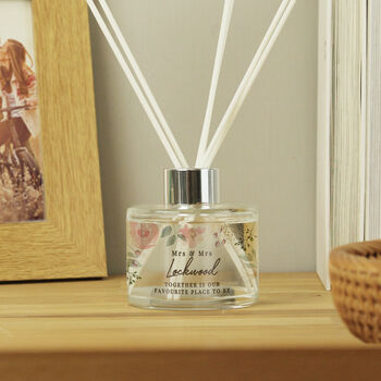 Personalised Floral Reed Diffuser For New Home, 2 of 2