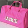 Personalised Patch Duffle/Weekend Bag With Patch Letters, thumbnail 6 of 6