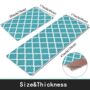 Two Pieces Blue Kitchen Floor Mat, thumbnail 3 of 8