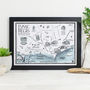 Map Of Lyme Regis Signed Print, thumbnail 1 of 3