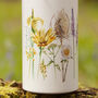Inky Wildflower Metal Water Bottle With Personalisation, thumbnail 2 of 12