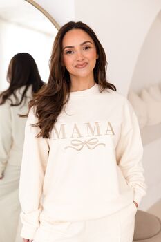 Child's Mini Bow Embroidered Sweatshirt Jumper, Perfect Mother's Day Gift, 8 of 12