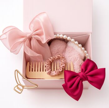 Personalised Pink Hair Accessory Gift Set, 2 of 2