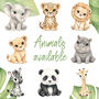 Personalised Animal Alphabet Brown Baby Teddy Bear, thumbnail 7 of 10