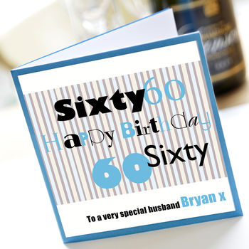 Personalised Mens 60th Birthday Card, 3 of 3