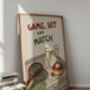 Game, Set And Match Print, thumbnail 4 of 9