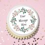 Personalised Christmas Wreath Design Drink Toppers, thumbnail 3 of 4