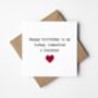 Birthday Card With Keepsake Crochet Heart, thumbnail 1 of 7