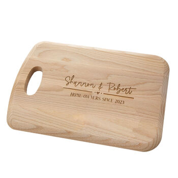 Personalised Couples Beech Serving Board, 2 of 5