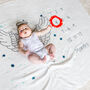 Milestone Baby Angel Wings Cotton Blanket, thumbnail 4 of 11