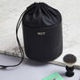 Personalised Leather Wash Bag Drawstring, thumbnail 1 of 5