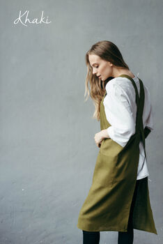 Kids Baking Pinafore | Linen Apron, 6 of 12