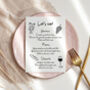 Personalised Handwritten Doodle Wedding Menu, thumbnail 1 of 2