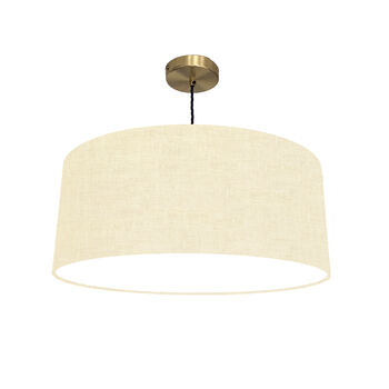 100% Linen Lampshade White Lining, 8 of 12
