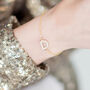 Personalised Bridesmaid Pearl Initial Bracelet, thumbnail 1 of 9