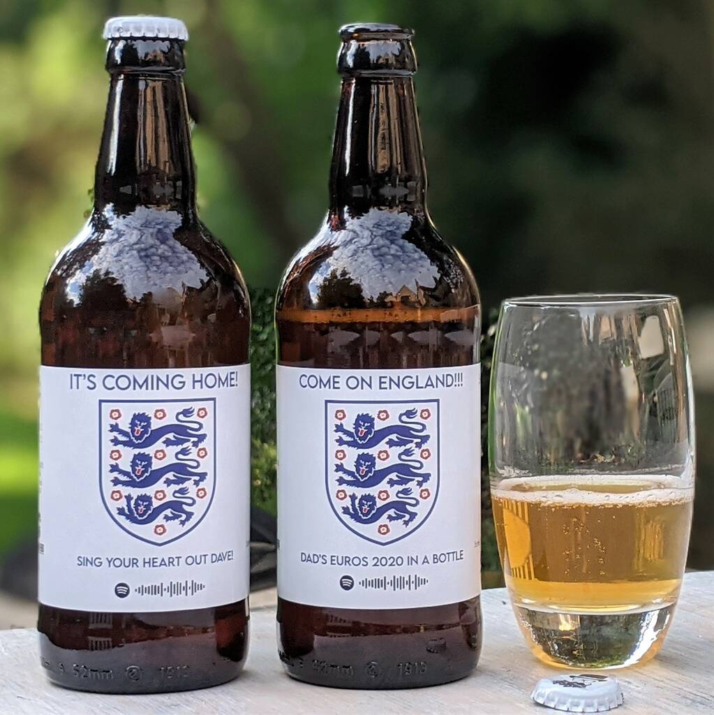 Limited Edition England Football Personalised Beer, 1 of 5