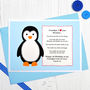 'Penguin Love You Because' Personalised Birthday Card, thumbnail 3 of 4