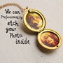 Flower Personalised Locket Necklace With Photos, thumbnail 3 of 12