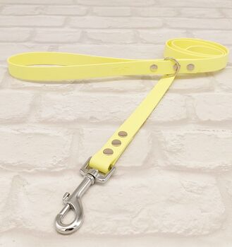 Waterproof Dog Collar And Lead Set Sherbet Lemon S, 3 of 3