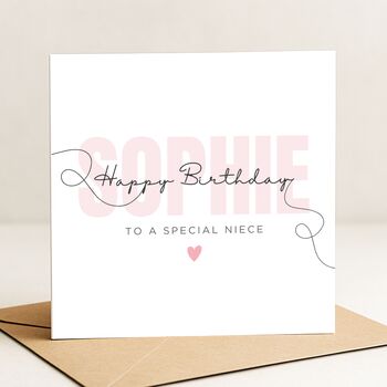 Name Birthday Card For A Special Niece, 2 of 5