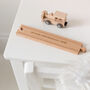 Personalised Christening Wooden Train Track And Engine, thumbnail 2 of 4