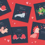 Snappy Crocodile Valentine's Day Card, thumbnail 2 of 2