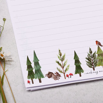 A4 Letter Writing Paper With Forest Animals, 2 of 4