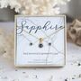 Gold Vermeil September Birthstone Gift Set – Sapphire, thumbnail 1 of 6