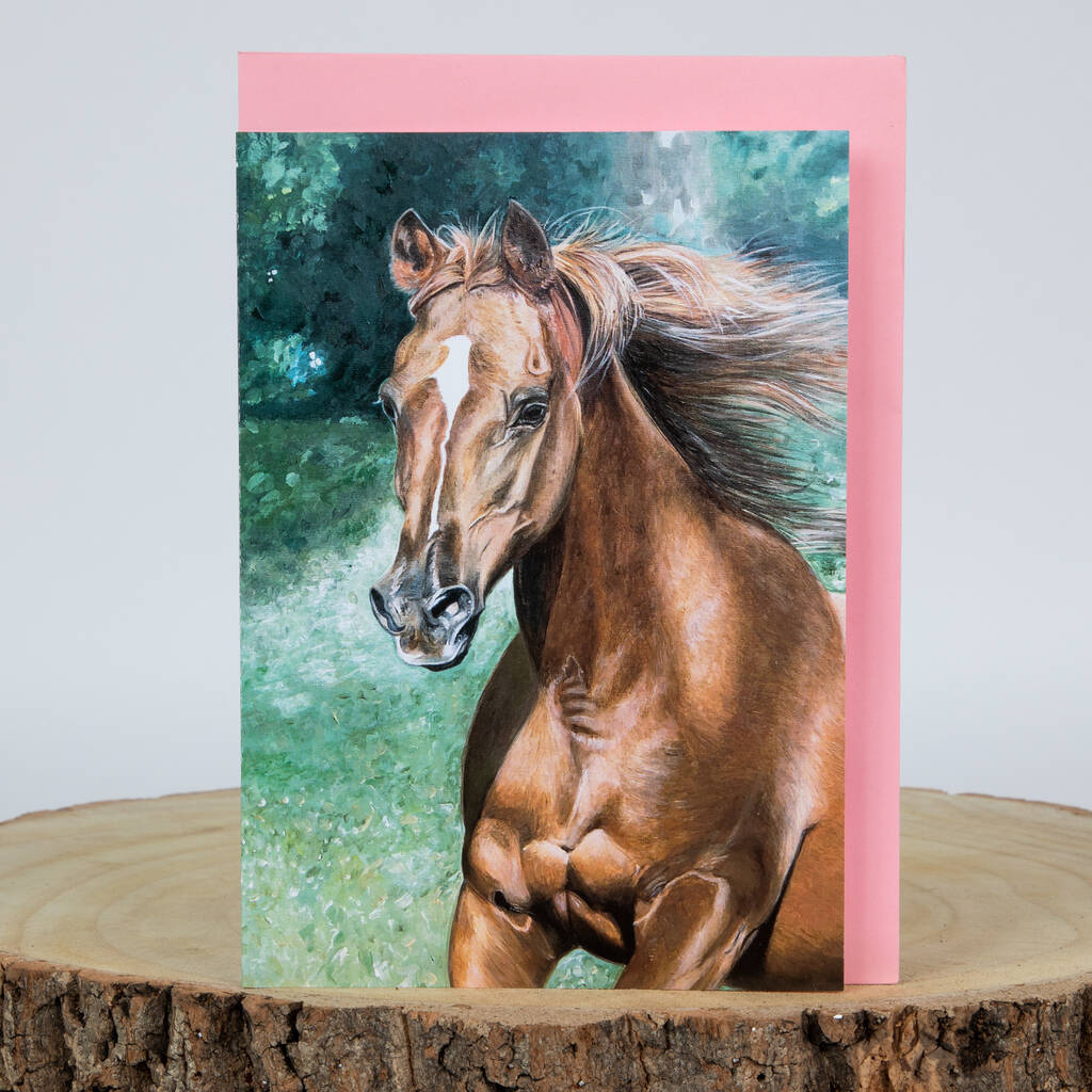 Arabian Horse Horse Greeting Card Horse Gifts By Caroline Towning