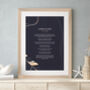 Personalised Floral Custom Made Modern Poem Print, thumbnail 2 of 5