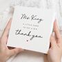 Thank You Card For Teacher Or Friend, thumbnail 1 of 7