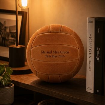 Personalised Engraved Premium Suede Football Ball, 2 of 11