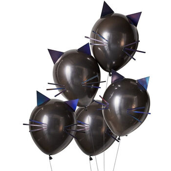 Halloween Black Cat Party Balloon Set, 2 of 3