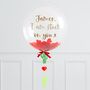 Personalised Stuck On You Valentine's Bubble Balloon, thumbnail 3 of 4