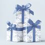 Hot Air Balloon Gift Wrapping Paper Available In Blue Or Pink, thumbnail 1 of 11