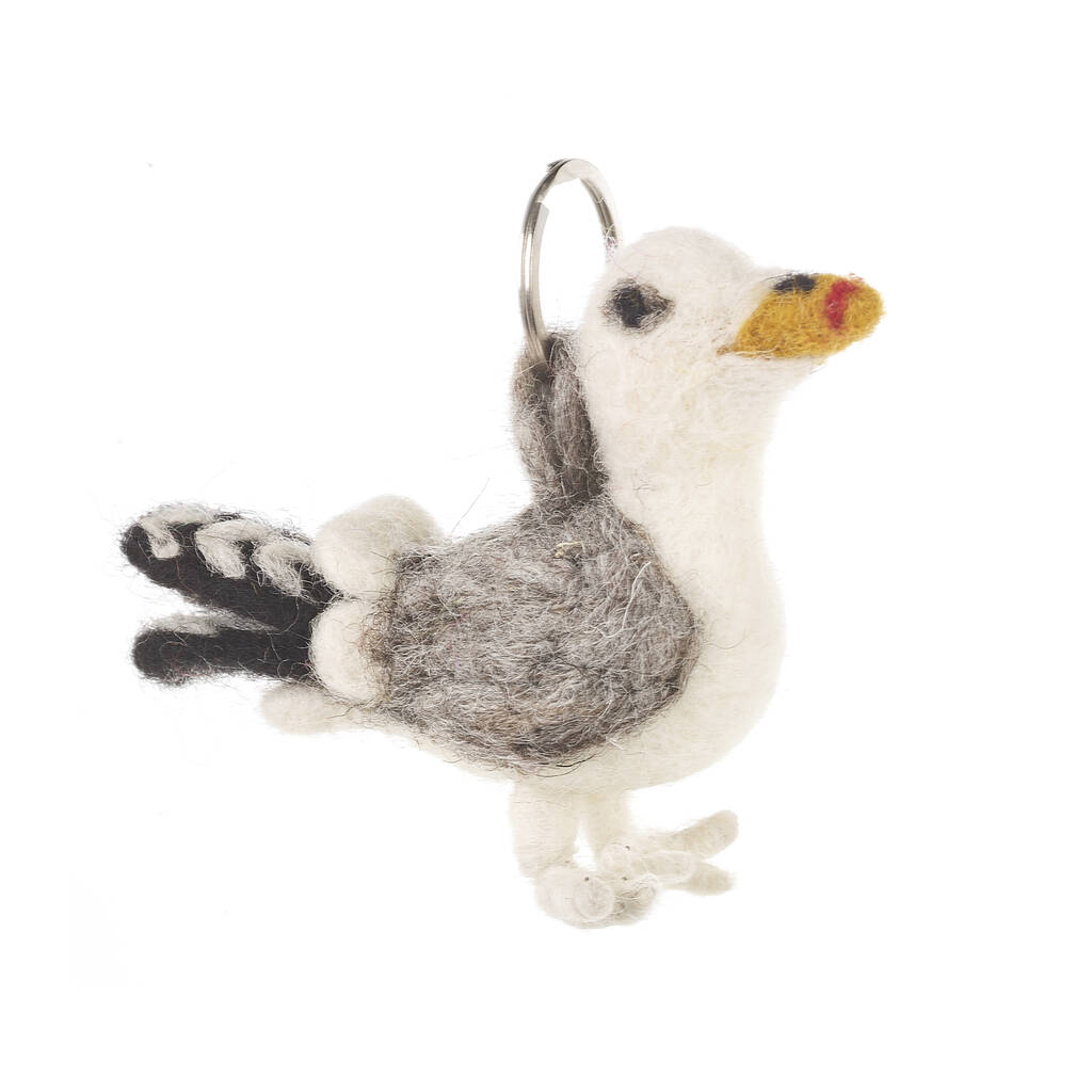 Image of Handmade Seagull Keyring Fair Trade