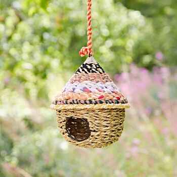 Round Recycled Cotton Birdhouse, 2 of 10