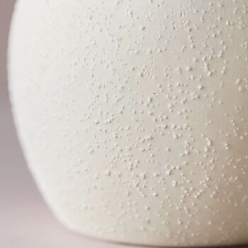 Rounded Neutral Ceramic Vase, H15cm, 4 of 4