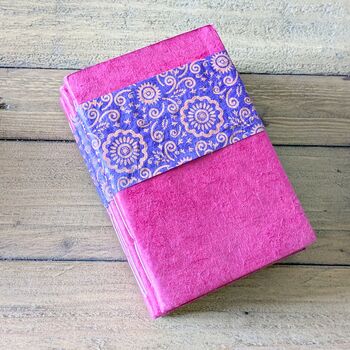 Eco Friendly Nepali Lokta Paper Hardcover Notebook A5, Fair Trade, 6 of 8