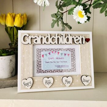 Personalised Grandchildren Photo Frame Birthday Gift, 2 of 11