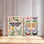 Bohemian Butterfly Set Of Two Art Prints, thumbnail 2 of 4